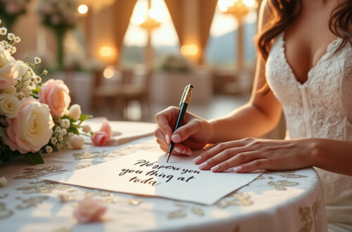 découvrez 10 exemples de textes émouvants et inspirants à écrire pour votre mari le jour du mariage. inspirez-vous de ces modèles personnalisables pour exprimer votre amour et rendre cette journée inoubliable.