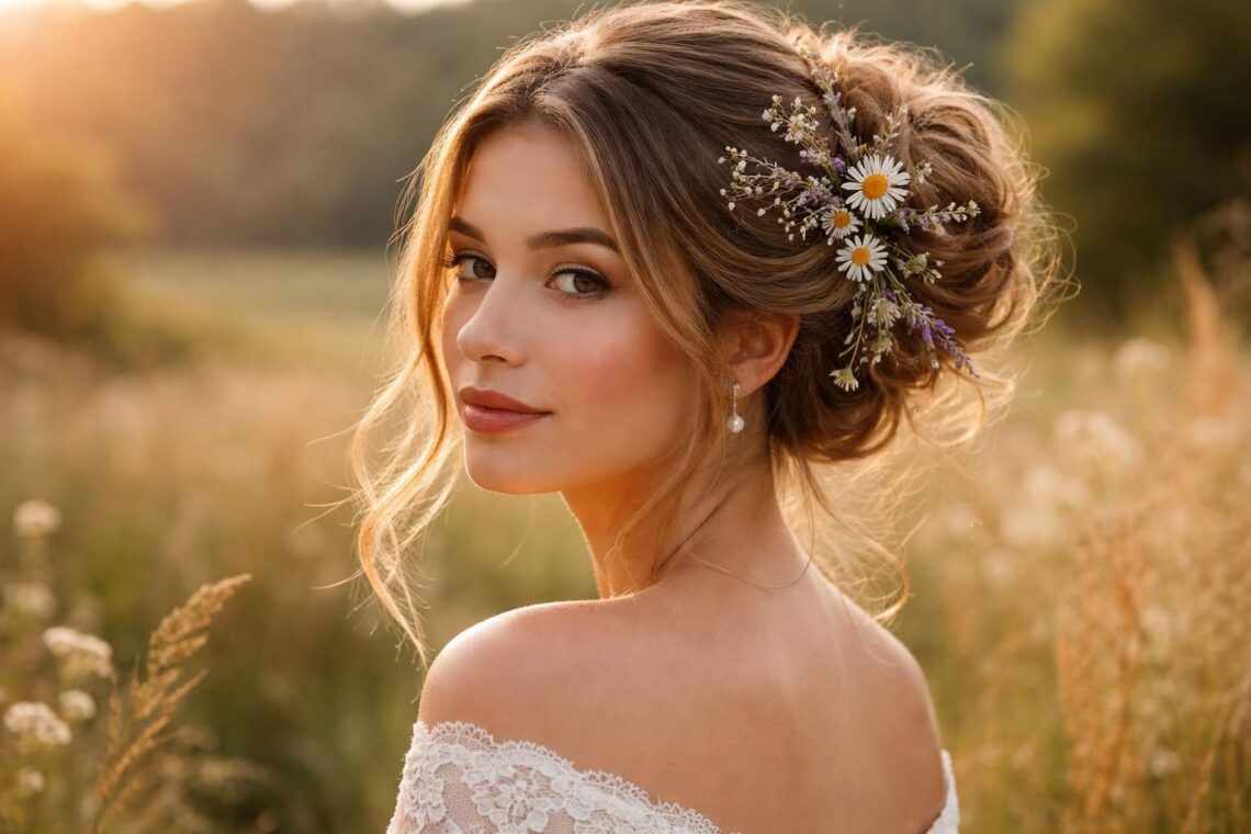 découvrez nos idées de coiffures champêtres, parfaites pour sublimer l'élégance naturelle des femmes lors de toutes vos occasions spéciales.