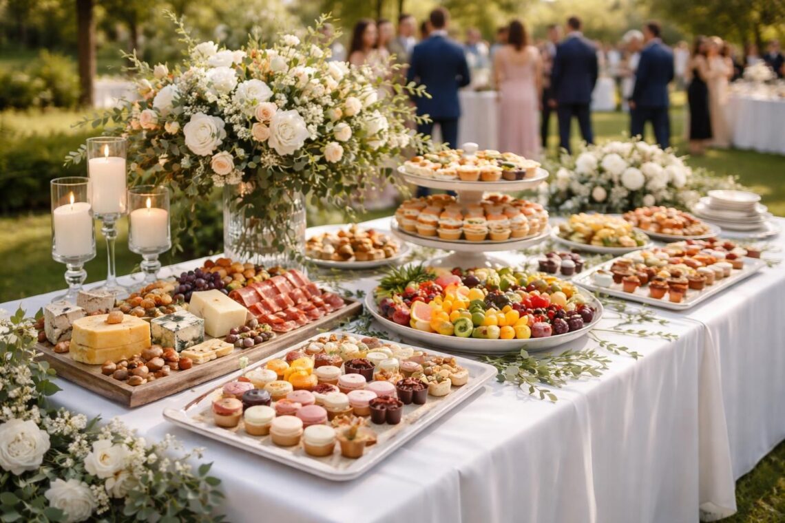 découvrez nos astuces et conseils pour réussir la présentation d'un buffet de mariage élégant et gourmand, qui séduira tous vos invités.