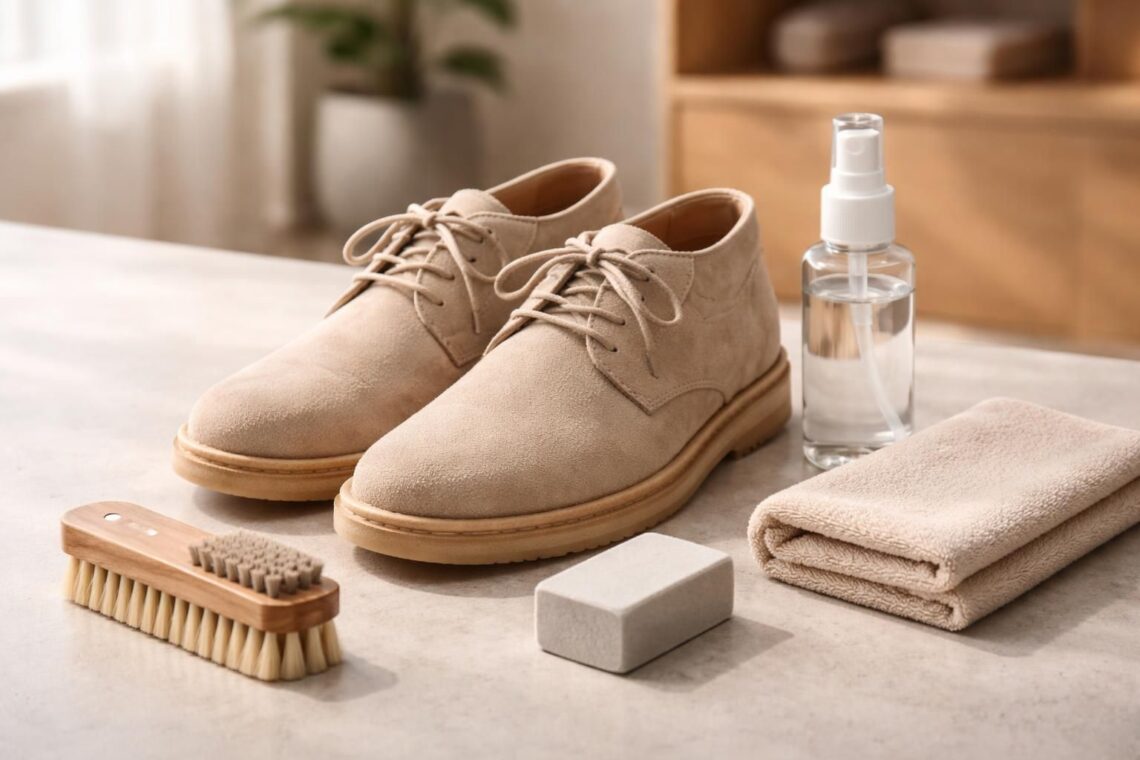 découvrez les produits recommandés pour nettoyer efficacement vos chaussures en daim et leur redonner un aspect neuf tout en protégeant leur texture délicate.