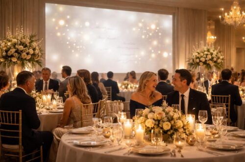 découvrez comment projeter les messages des invités sur un écran pendant le dîner pour une ambiance unique et conviviale, idéale pour vos événements spéciaux.