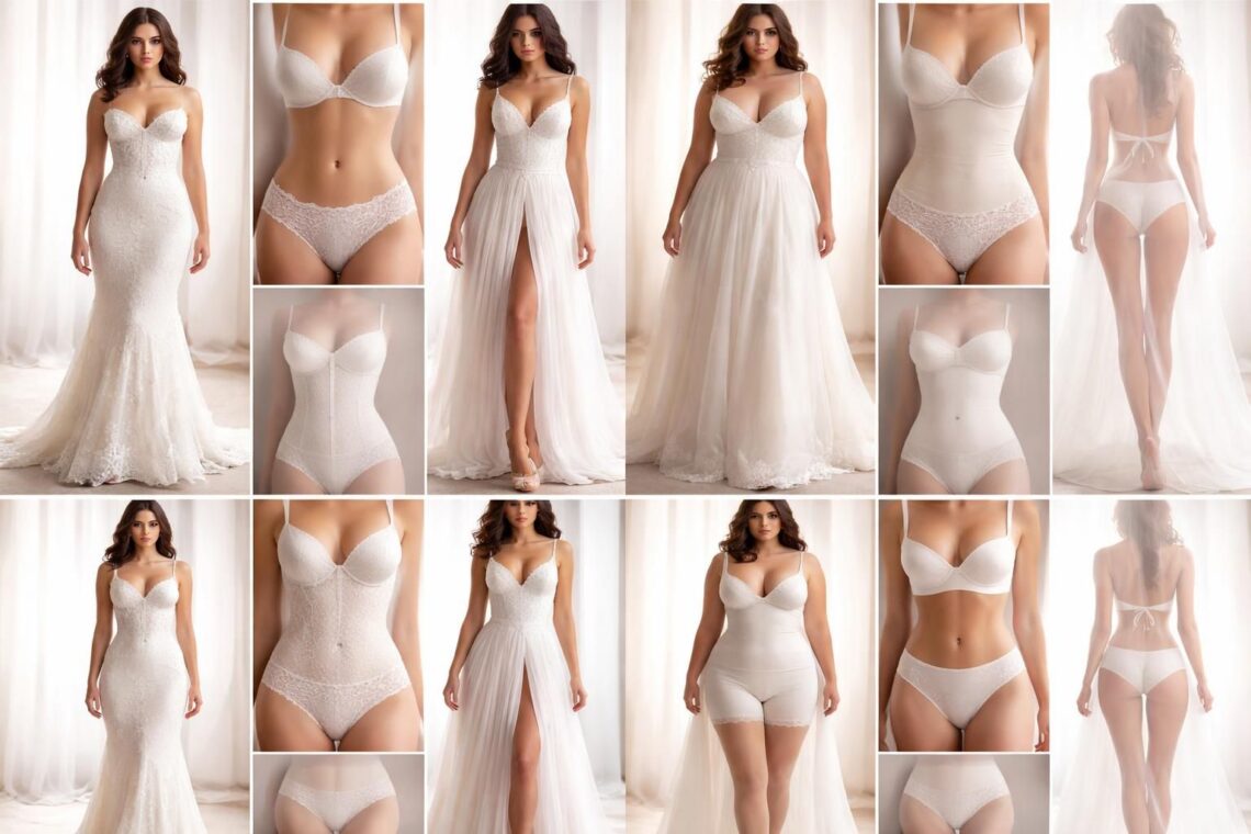 découvrez quelle lingerie choisir sous votre robe de mariée en fonction de votre silhouette pour être à l'aise et sublime le jour j.