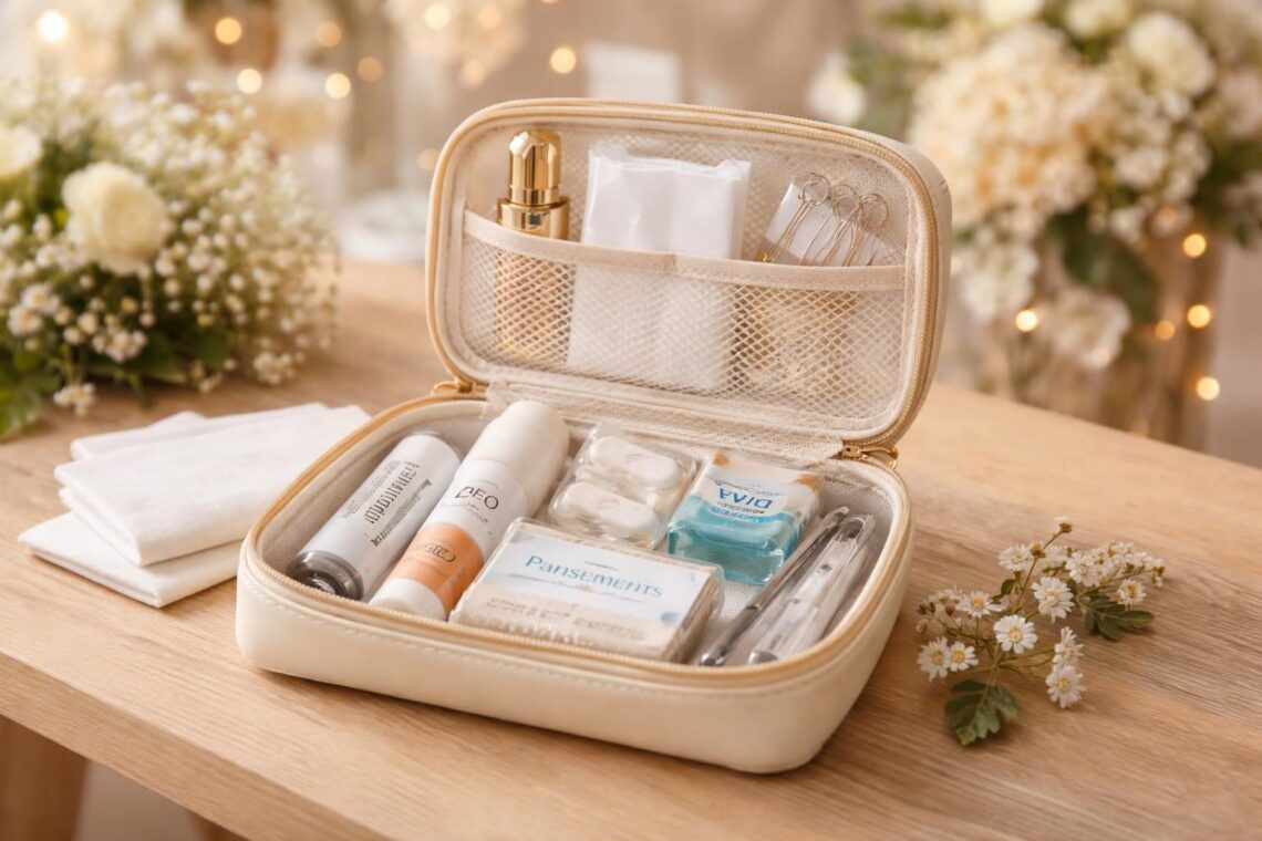 découvrez notre kit de survie mariage pour célébrer votre grand jour avec sérénité et succès, en ayant tout le nécessaire à portée de main pour une fête inoubliable.