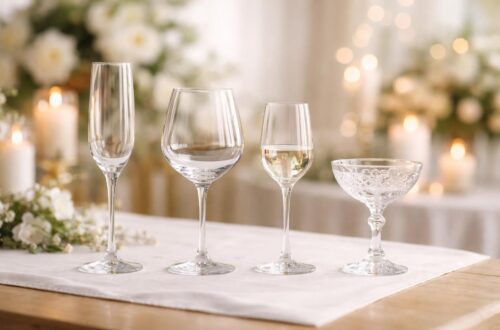 découvrez notre sélection de 4 styles de verres indispensables pour sublimer votre mariage et impressionner vos invités.