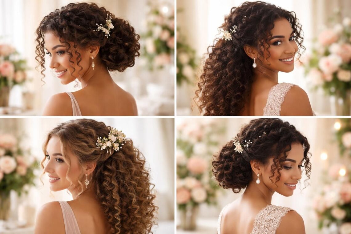 découvrez des coiffures élégantes et sophistiquées pour cheveux bouclés, parfaites pour les témoins de mariage, et sublimez votre look lors de cette cérémonie mémorable.