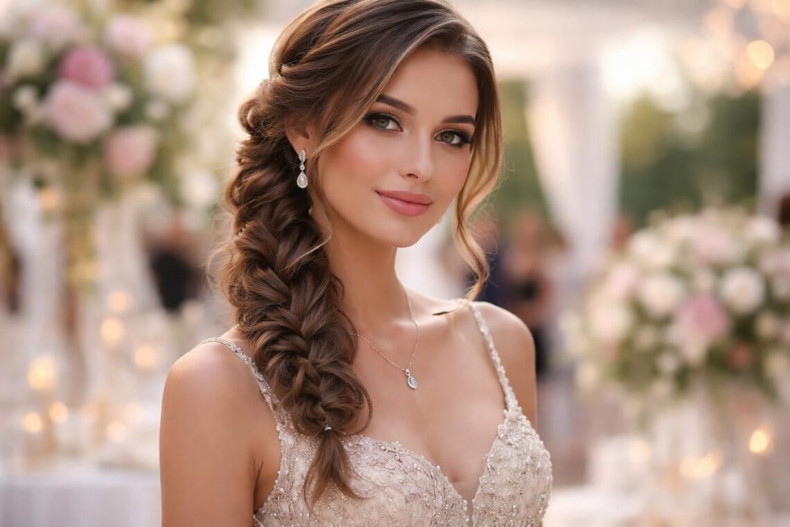 découvrez la tresse côté pour mariage, une coiffure qui allie charme et élégance, parfaite pour un look tendance lors de votre jour spécial.
