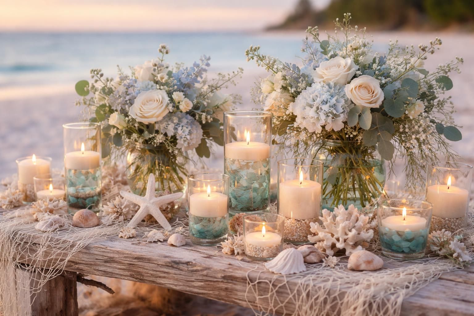 découvrez des accessoires uniques et élégants pour une décoration de mariage sur le thème de la mer, qui apporteront charme et originalité à votre jour spécial.
