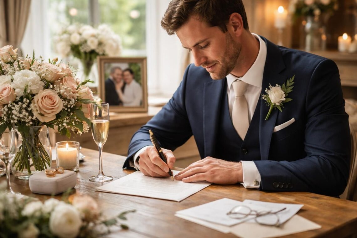 service de rédaction de discours personnalisé pour témoins de mariage, afin de capturer vos émotions et rendre votre témoignage unique et inoubliable.