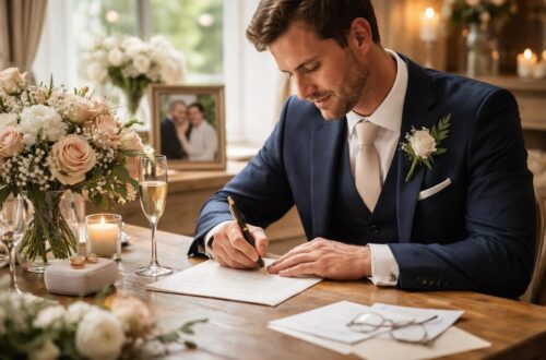 service de rédaction de discours personnalisé pour témoins de mariage, afin de capturer vos émotions et rendre votre témoignage unique et inoubliable.