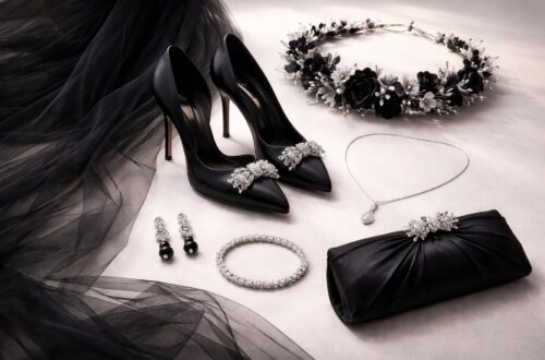 découvrez les accessoires idéaux pour sublimer votre robe noire de mariée et créer un look élégant et unique pour le grand jour.