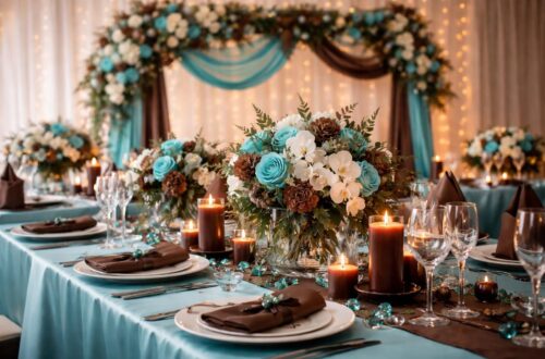 découvrez les astuces incontournables pour une décoration de mariage turquoise et chocolat qui allie élégance et charme, créant une ambiance unique et inoubliable.