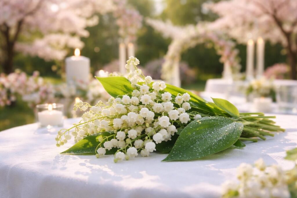 découvrez comment des brins de muguet peuvent sublimer votre mariage de printemps avec une touche naturelle et élégante, symbole de bonheur et de renouveau.