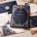 découvrez des idées de faire-part élégants et originaux pour un mariage au thème bleu et or, qui sauront captiver vos invités dès le premier regard.