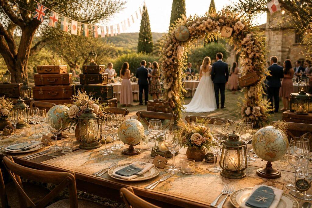 découvrez comment choisir la décoration parfaite pour un mariage sur le thème du voyage et créez une ambiance inoubliable qui reflète votre passion pour l'aventure.