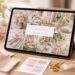 découvrez un moodboard de mariage sur ipad air qui harmonise parfaitement toute la décoration pour un événement unique et élégant.